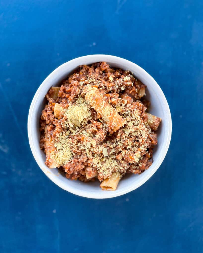 vegansk pasta al ragú